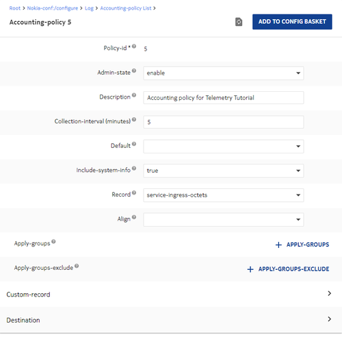 Telemetry Tutorial - Accounting Policy