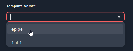 bulkEline Input Form templateName