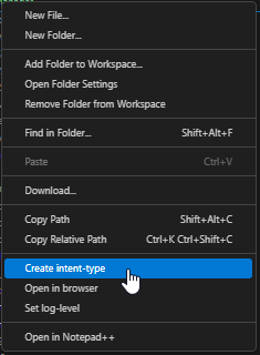 vsCodeCreateIntentType